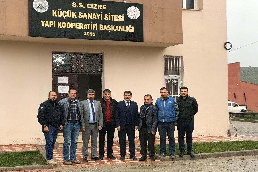 Cizre Küçük Sanayi Sitesi Yönetimi ve Esnafını Ziyaret Ettik