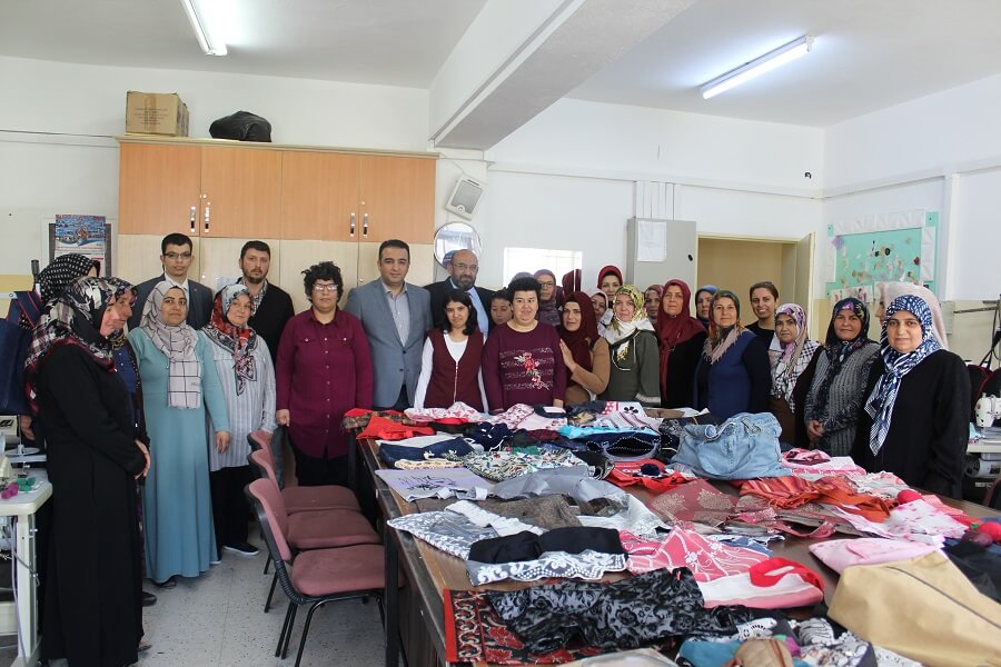 Aksaray'da Sıfır Atık Projesi Kapsamında Açılan Çanta Dikim Kursumuzu Ziyaret Ettik