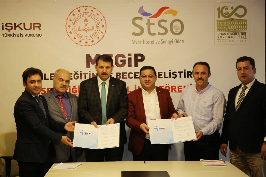 Sivas'ta MEGİP Kapsamında Kurs Protokolü İmzaladık